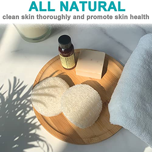 Mr.Cui'shop 18 pcs/Set Natural Exfoliating Face Pad Loofah Sponge Facial Brush - Makeup Remover - Shower Scrubber - Remove Dead Skin - Body Bath Spa for Men & Women - Renewable Resource - Pack of 18 - Image 2