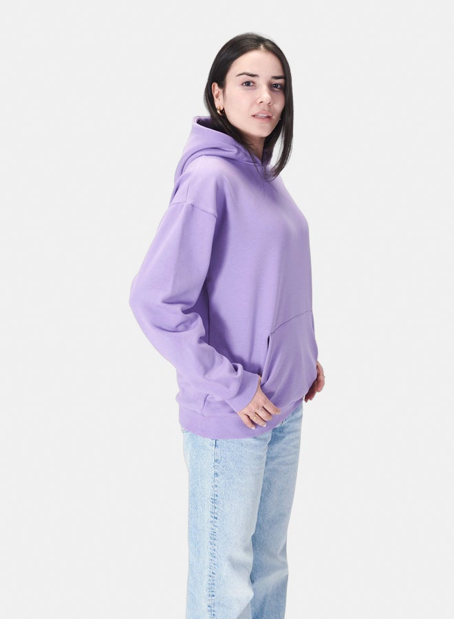 Essentials, Regular fit hoodie for men and women lavender - Image 2