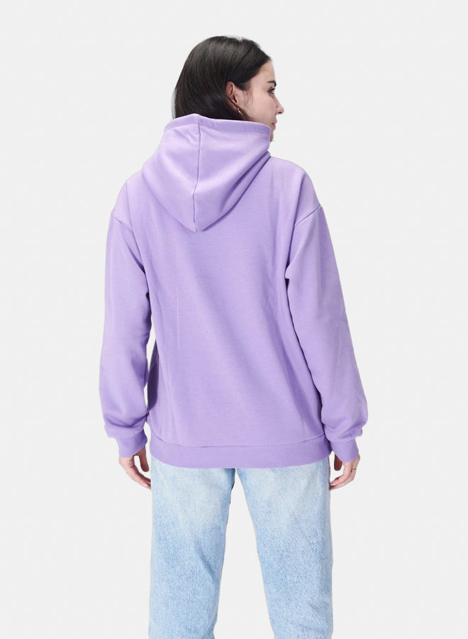 Essentials, Regular fit hoodie for men and women lavender - Image 3