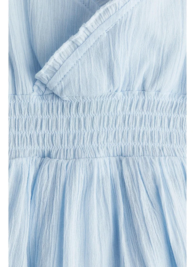 اتش اند ام Smocked frill-trimmed dress