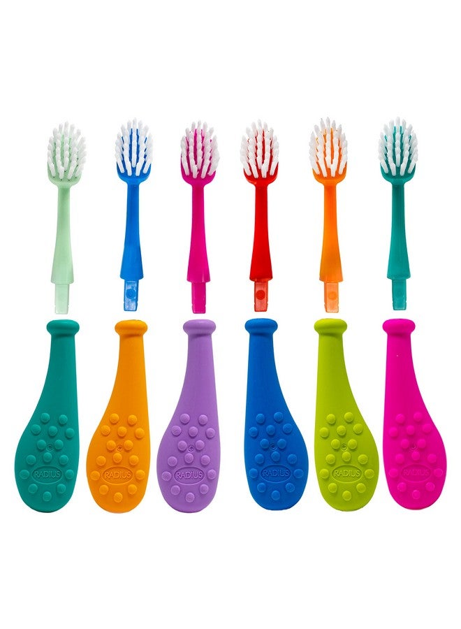 راديوس فرشاة أسنان برأس قابل للاستبدال من بيج كيدز فوريفر براش للأطفال من سن 6 سنوات فما فوق، خالية من مادة بيسفينول أ ومسموح بها من قبل إدارة الغذاء والدواء الأمريكية للأسنان واللثة النامية - لليد اليمنى واليسرى، ناعمة للغاية - عبوة من قطعة واحدة - Image 4