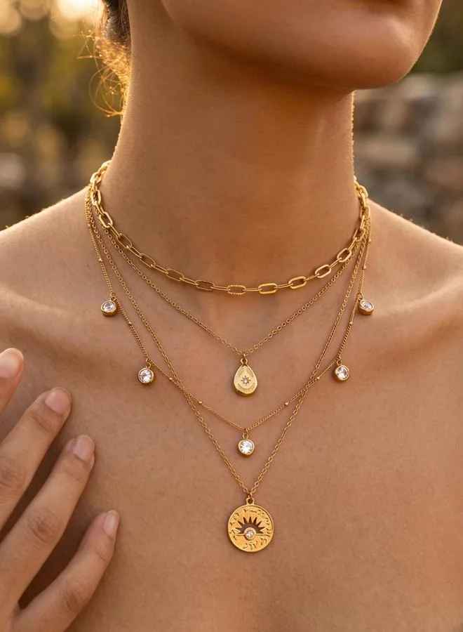 Set of 4 - Assorted Chain Necklace