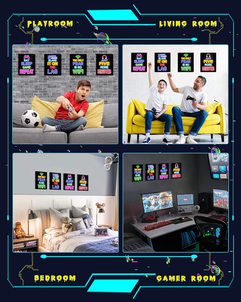 BPA Neon Video Game Room Decor for Boys - Image 2