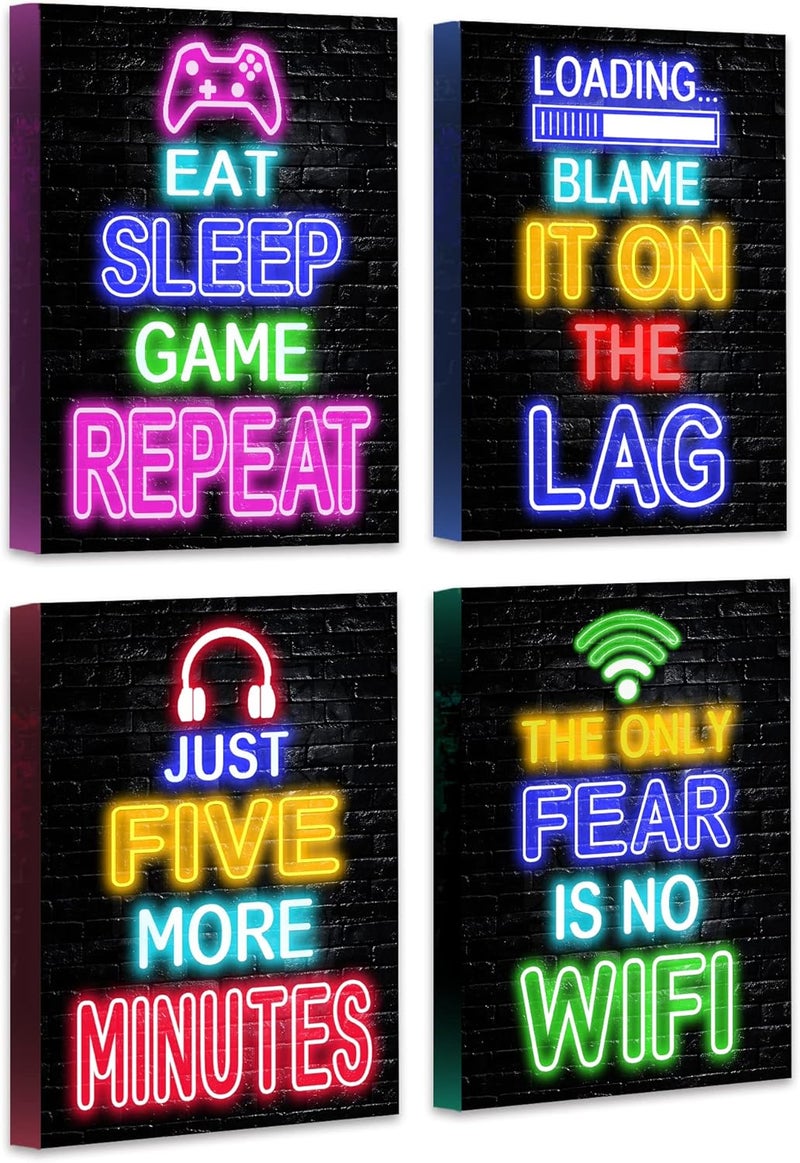 BPA Neon Video Game Room Decor for Boys - Image 1