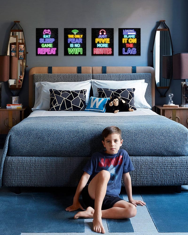 BPA Neon Video Game Room Decor for Boys - Image 3