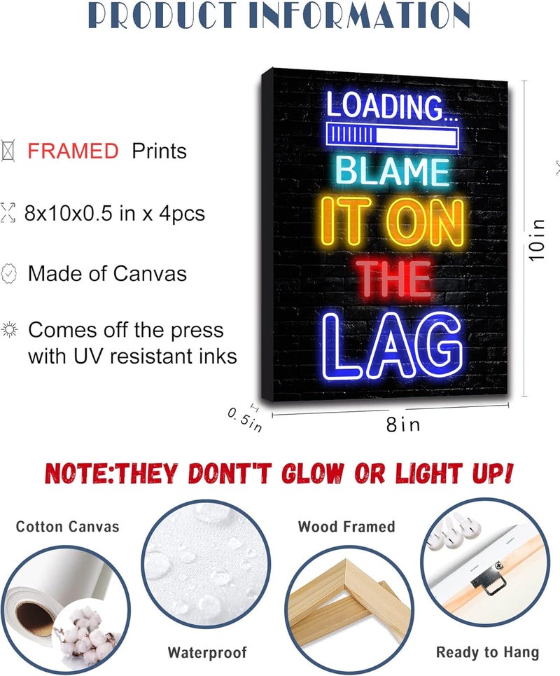BPA Neon Video Game Room Decor for Boys - Image 4