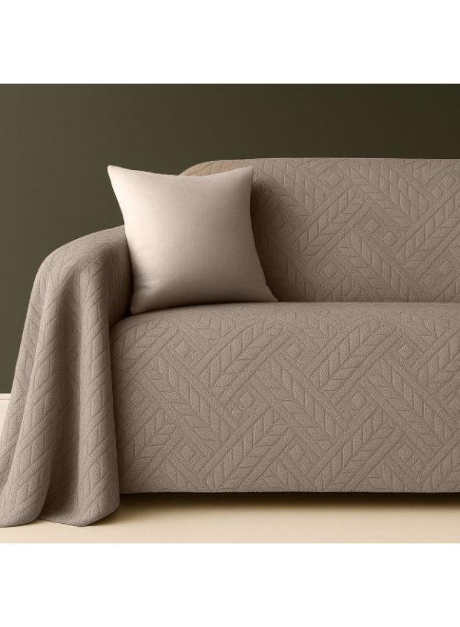 سنوز غطاء كنبه كوفي سبايك جكارد، 250*200 سم - Image 1