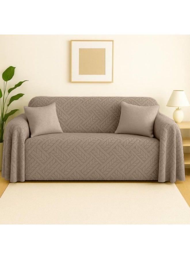 سنوز غطاء كنبه كوفي سبايك جكارد، 250*200 سم - Image 2