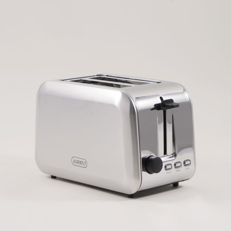 ألبرتو محمصة خبز شريحتين ستانلس ستيل فضية 750 واط - Image 3