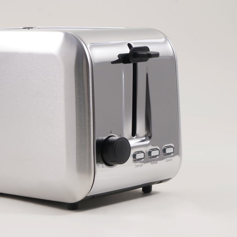 ألبرتو محمصة خبز شريحتين ستانلس ستيل فضية 750 واط - Image 5