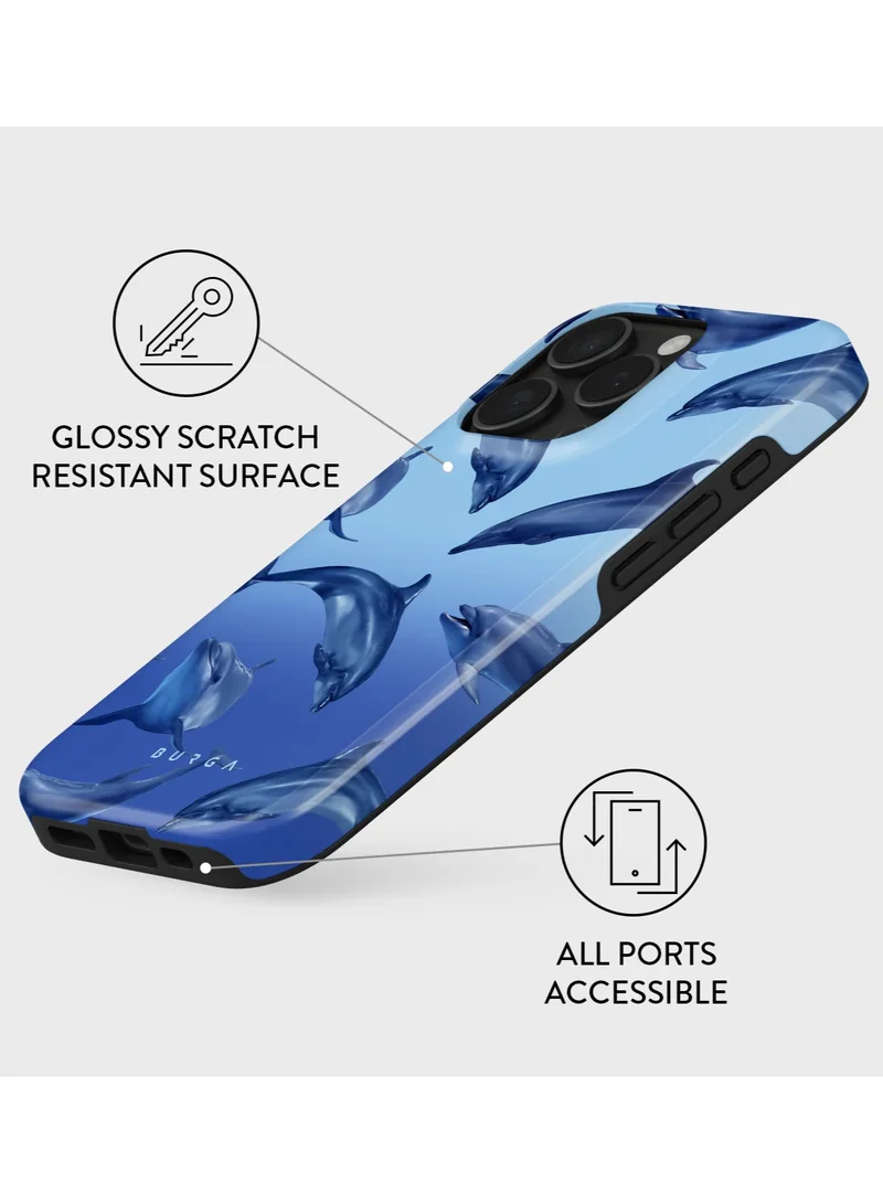 بورجا حافظة فاخرة لهاتف iPhone 16 Pro - تصميم Ocean Cowboy مع حماية مزدوجة الطبقات