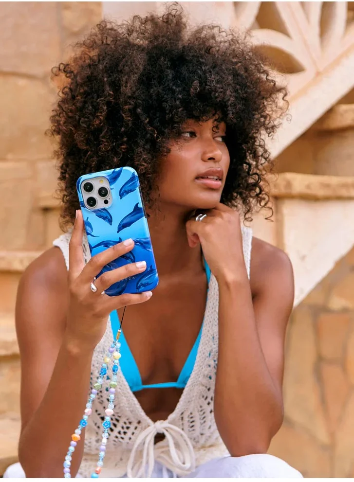 بورجا حافظة فاخرة لهاتف iPhone 16 Pro - تصميم Ocean Cowboy مع حماية مزدوجة الطبقات