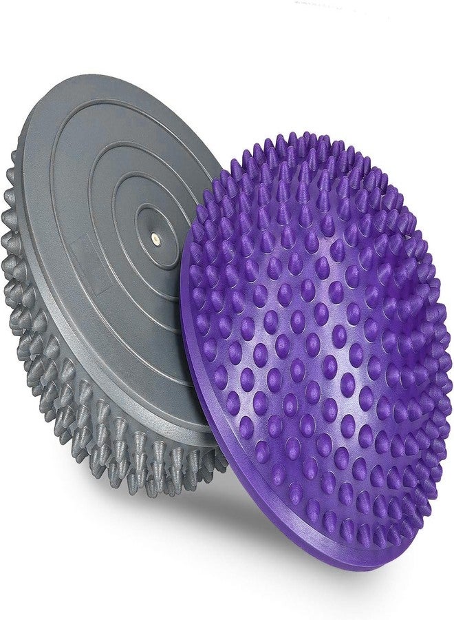 SKYFUN (LABEL) Half Sphere Balance Trainer Board Yoga Gym Half Spikey Ball, Air Dome Ball Stress Relief Deep Tissue Improve Core, Ab Strength, Foot Acupressure Inflatable Ball-Pack Of 2 - Image 1