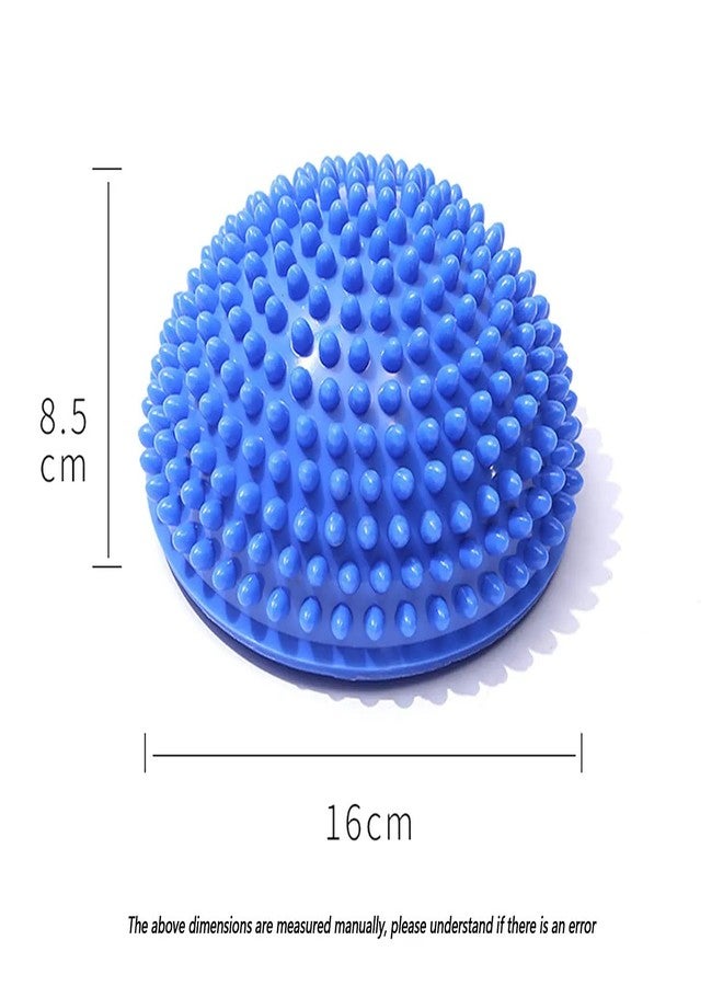 SKYFUN (LABEL) Half Sphere Balance Trainer Board Yoga Gym Half Spikey Ball, Air Dome Ball Stress Relief Deep Tissue Improve Core, Ab Strength, Foot Acupressure Inflatable Ball-Pack Of 2 - Image 5