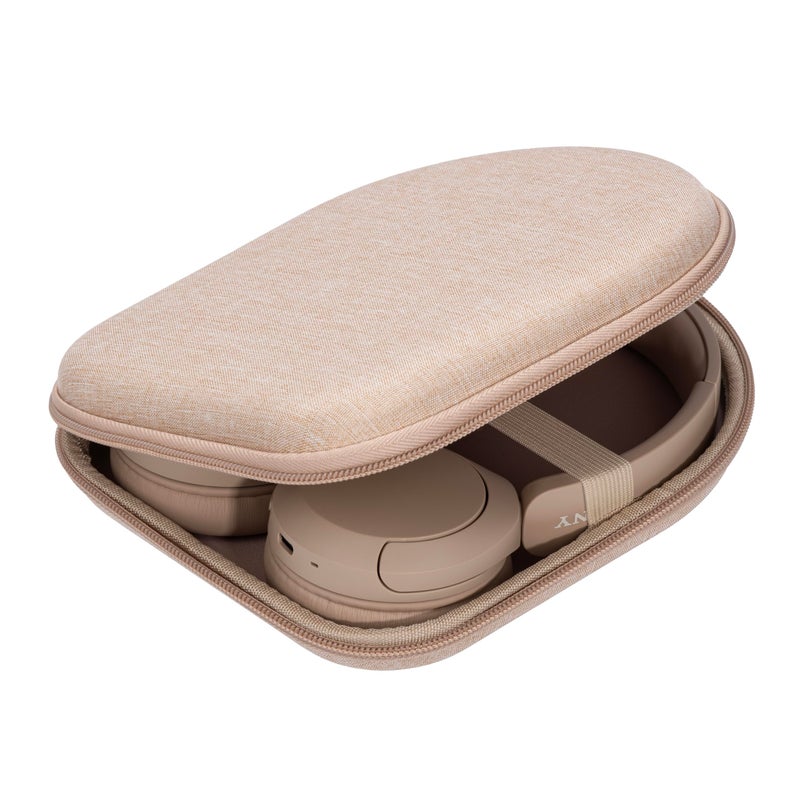 Ginsco Case Compatible with JBL Tune 510BT/520BT/500BT with Sony WH-CH520/510, Ultra-Slim Hard Shell Headphone Case for On Ear Headphones (Beige) - Image 1