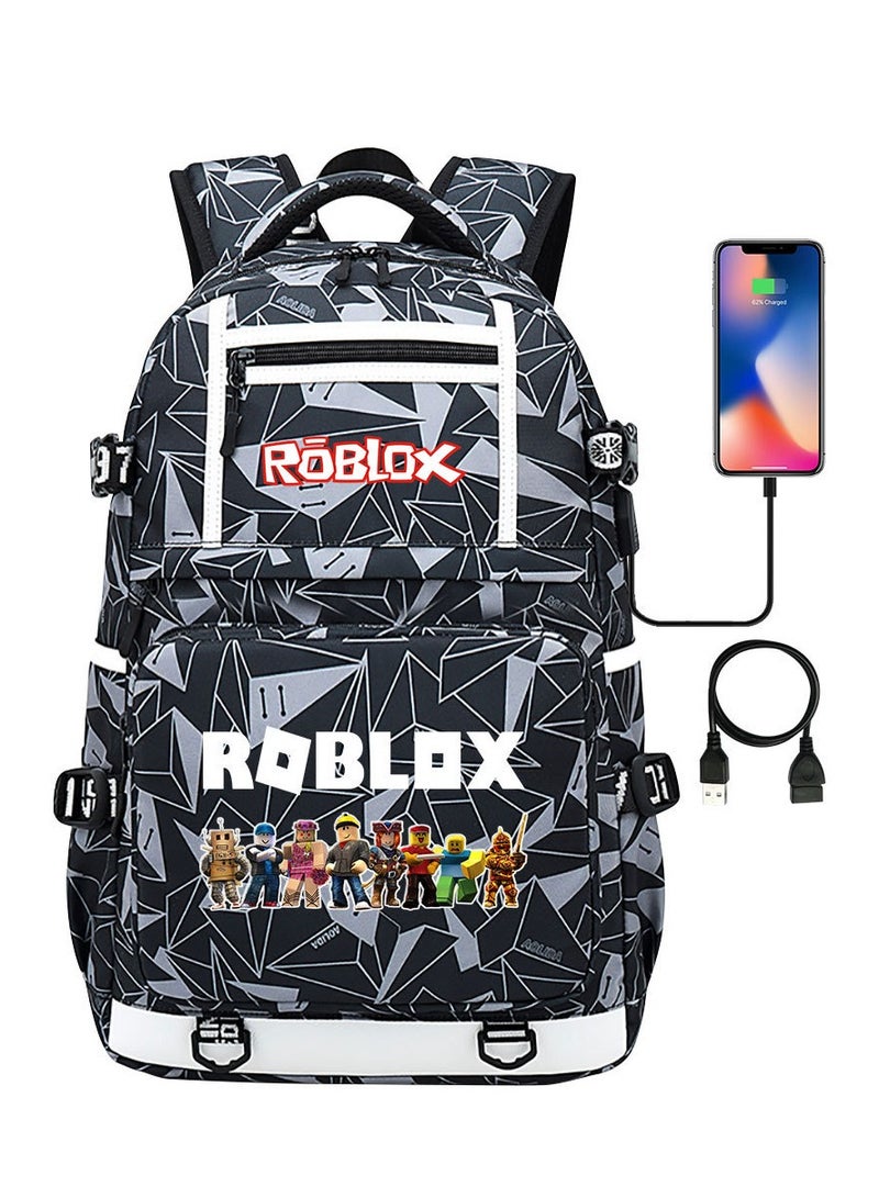 ROBLOX Printed Youth Large Capacity Men's and Women's Shoulders