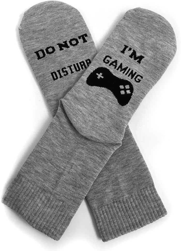 NDLBS Funny Christmas Gifts Novelty Gaming Socks Christmas Stocking Stuffers for Men Teens Boys Kids Him Adult Xmas Gifts - Image 4