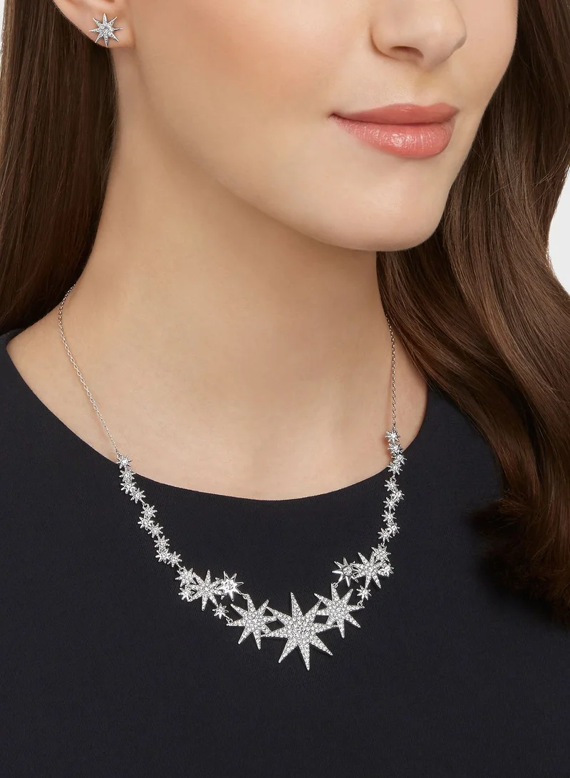 SWAROVSKI Star Detail Necklace + Studs Set