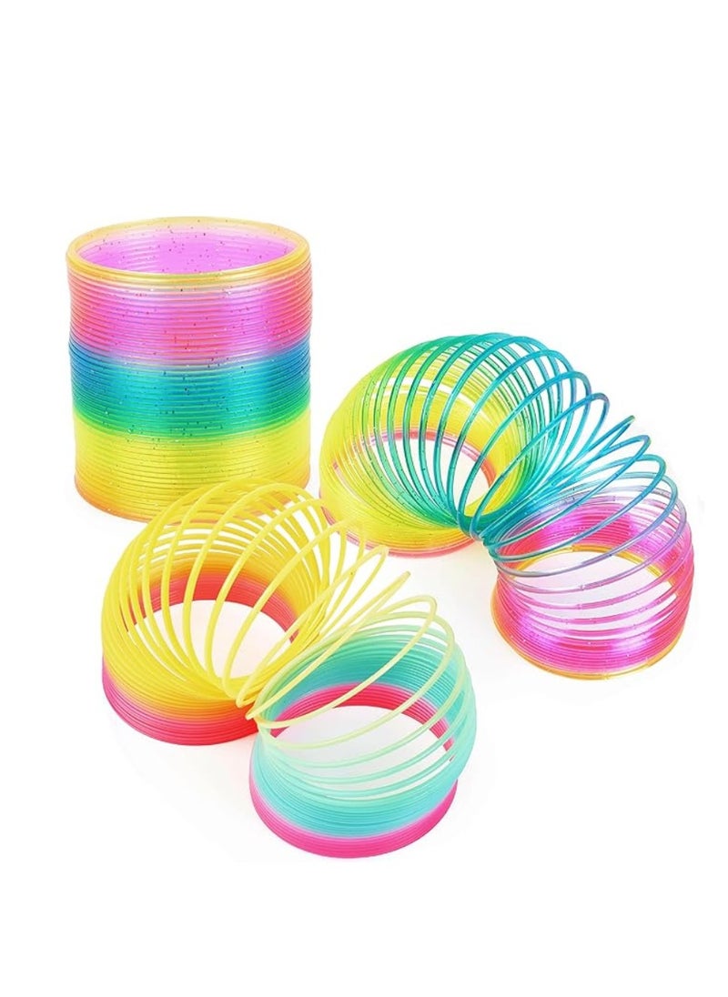 Generic Pack of 3 Large Rainbow Tweedlers Magic Twisters - Perfect Gift Toy for Christmas Twisters etc Multicolor Metal 