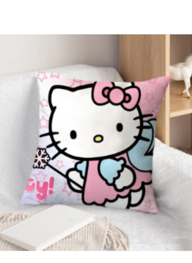 Hello Kitty Cute Cat Pillow Pink Cute Girl Heart Pillow  - Image 2