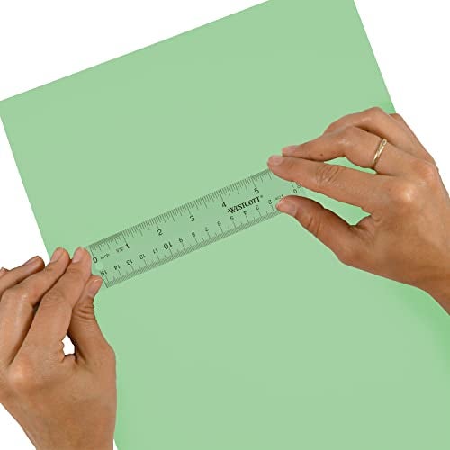 Westcott 10561 Acrylic Clear Ruler, 6 in - Image 3