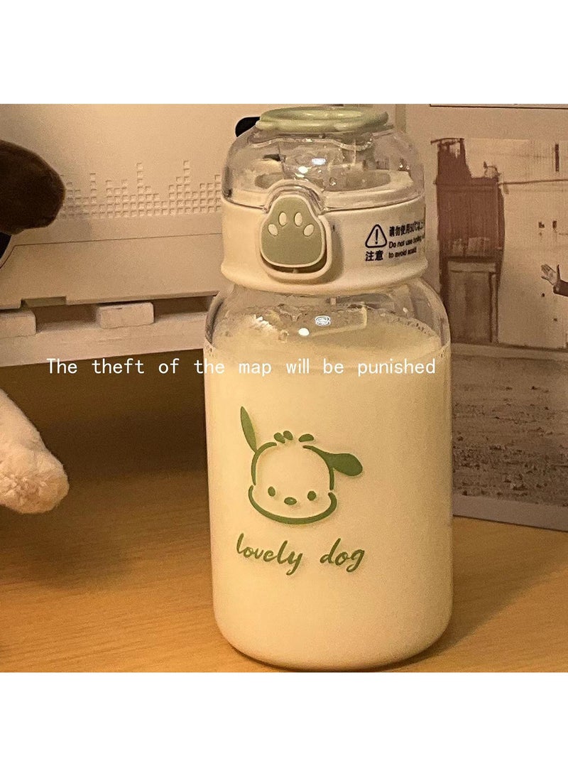 Animal plastic cup, student water cup, simple straw cup
