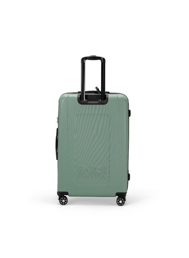 Eagle Express Superior 3-Piece Hard Trolley Luggage Set (20/24/28 Inch) – Green Tea – ABS Scratch-Resistant Suitcases with 360° Spinner Wheels, 1-Year Warranty - Image 2