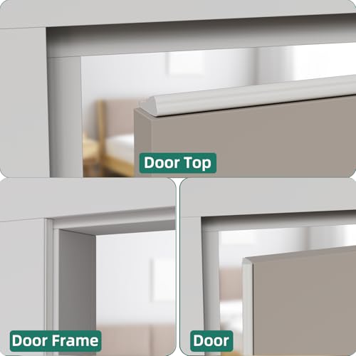 Vannesse Weather Stripping Door Seal, 118 inch Wedge Window Seal Strip, Soundproofing,Strong Adhesive,Lightproof,Noise-Reduction,Weatherproof Foam Tape Insulation for Sliding Door, Door Frame- White - Image 3