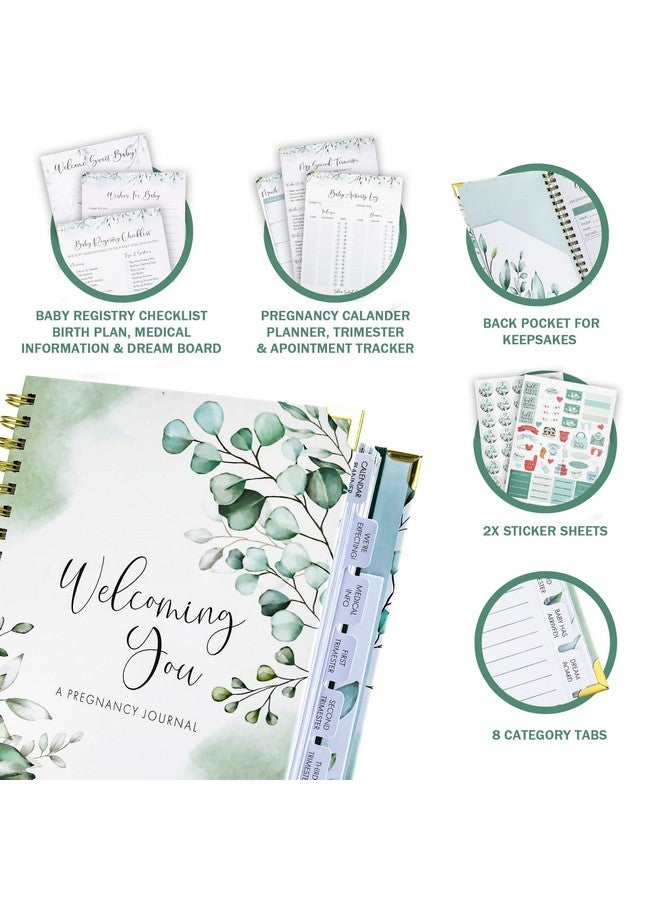 ZICOTO Pregnancy Journal and Memory Book with Stickers and Keepsake Pocket - Lovely Must Have Gift for First Time Moms to Be - The Perfect Planner to Track Your Little Ones Life-Changing Journey - Image 4