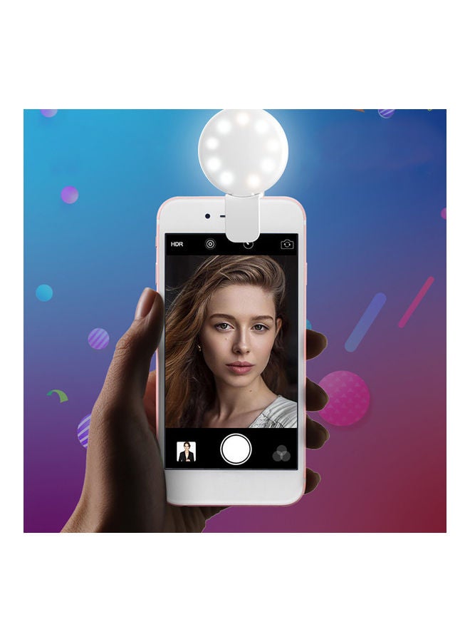 NIBEMINENT Universal LED Mobile Phone Selfie Photography Flash Fill Light White  - Image 4