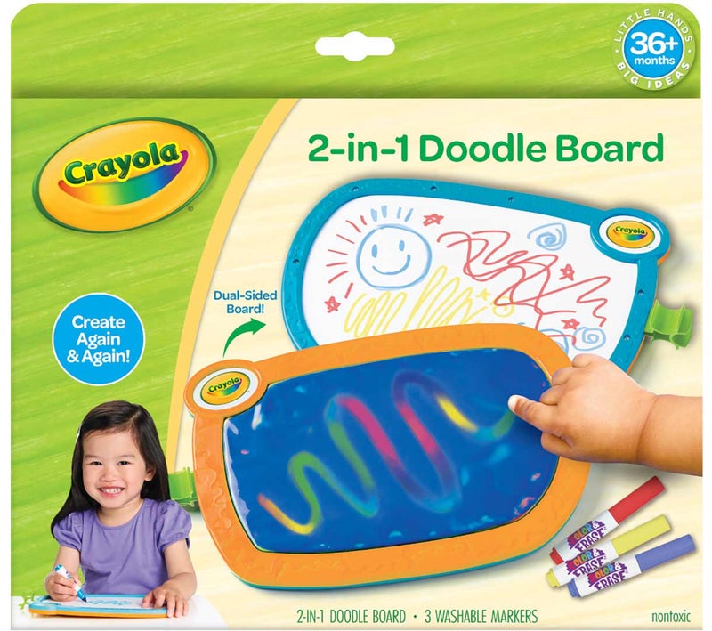 Crayola Creative Play 2-in-1 Double Doodle Board - Image 1