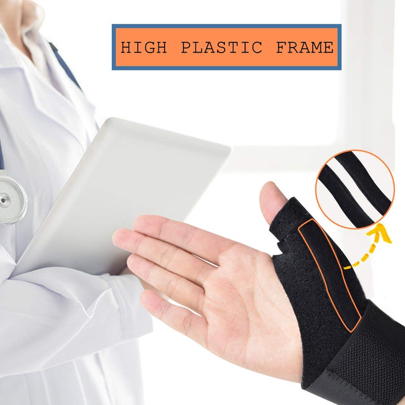 LORDGRACE Thumb Splint Brace - Reversible Thumb & Wrist Stabilizer Splint for BlackBerry Thumb, Trigger Finger, Pain Relief, Arthritis, Tendonitis, Sprained and Carpal Tunnel Supporting, Lightweight and Breatha - Image 3