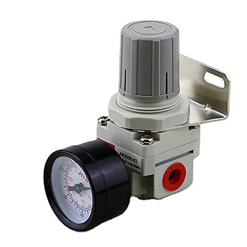 HOSEMART Pneumatic Air Regulator 1/4" Inch With Gauge For Compressor BSP Female Thread 1/4" AR - Image 1