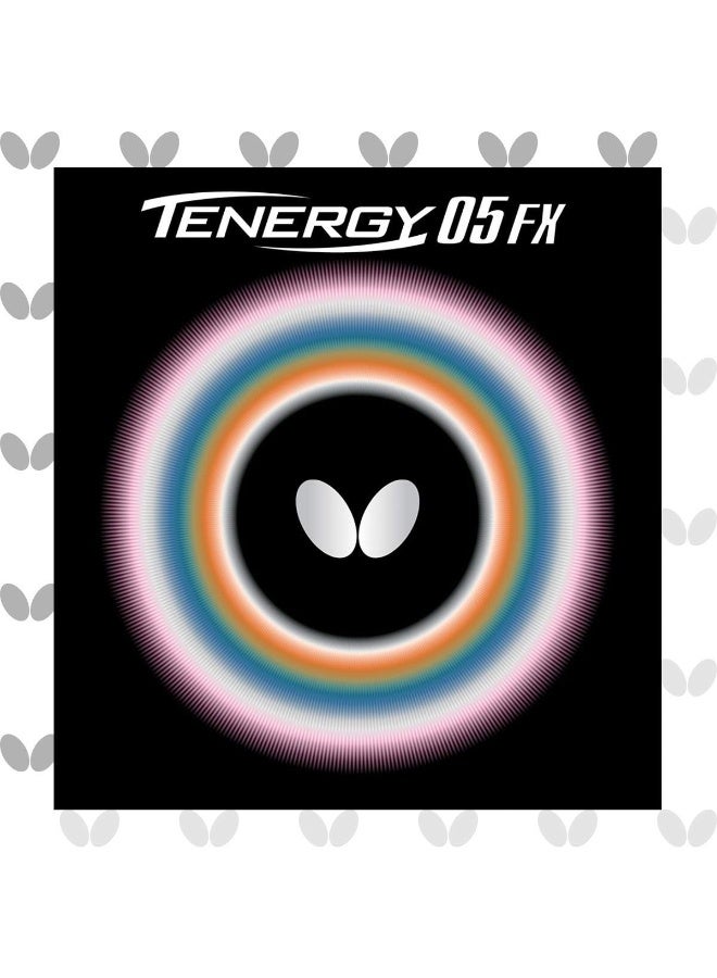 Butterfly Tenergy 05 FX Table Tennis Rubber Sheet - 1.7 mm, 1.9 mm, or 2.1 mm - Red or Black - 1 Inverted Table Tennis Rubber Sheet - Professional Table Tennis Rubbers - Image 1