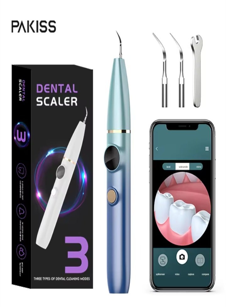 Visual intelligent ultrasonic teeth cleaner, removes tartar, coffee stains, tea stains, home use, portable teeth whitening device - Image 3