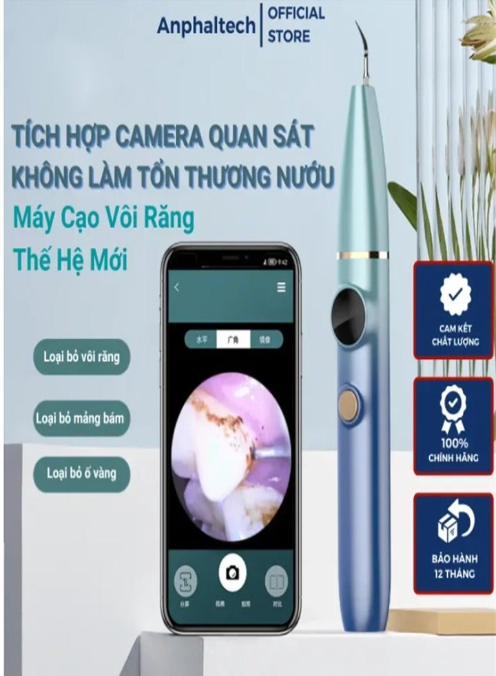 Visual intelligent ultrasonic teeth cleaner, removes tartar, coffee stains, tea stains, home use, portable teeth whitening device - Image 5