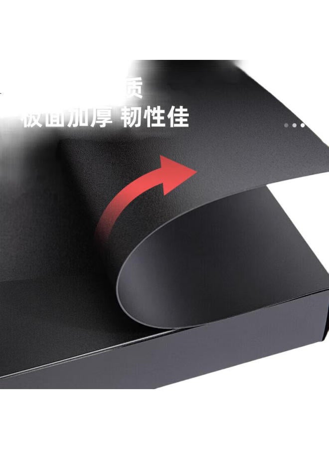 Deli 50Mm Single A4 Velcro File Box Plastic Document Organizer, Accounting File Storage Box, Office Supplies, 5623 Black - Image 3