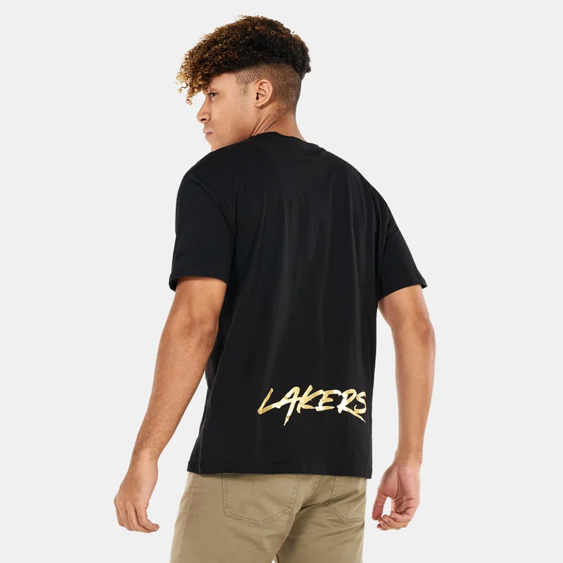 NEW ERA Men's NBA Los Angeles Lakers Metallic T-Shirt