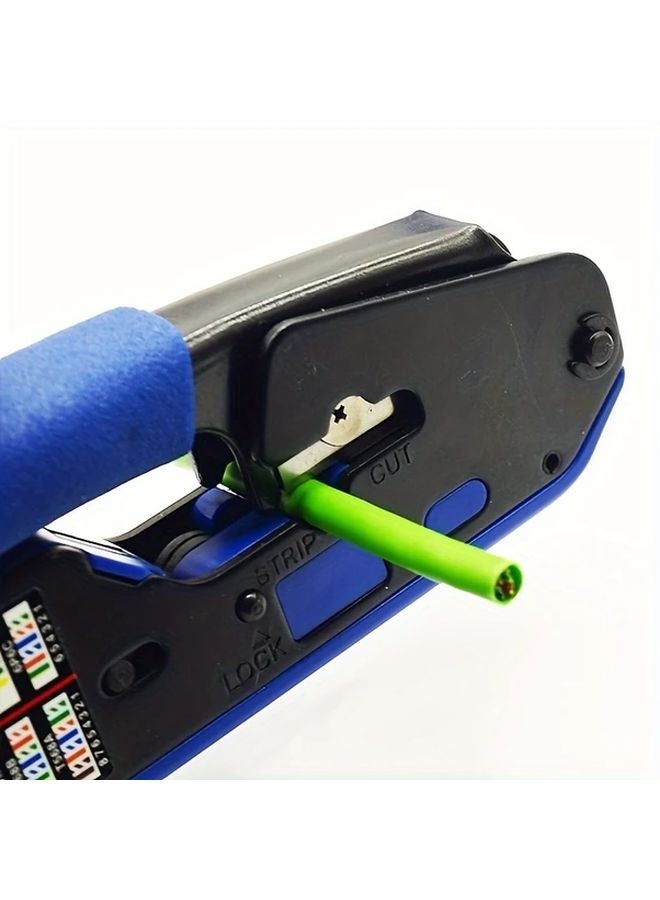 أداة العقص الزرقاء RJ45 متعددة الوظائف كماشة كابل الشبكة لـ 8p 6p Cat5 Cat6 - Image 4