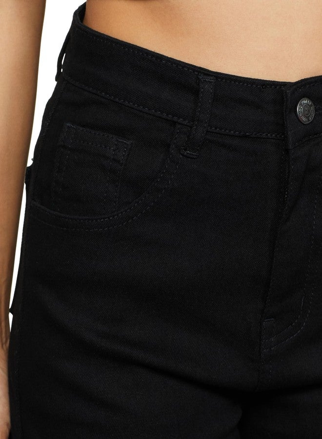 KOTTY Women's Regular Black Jeans - Image 2