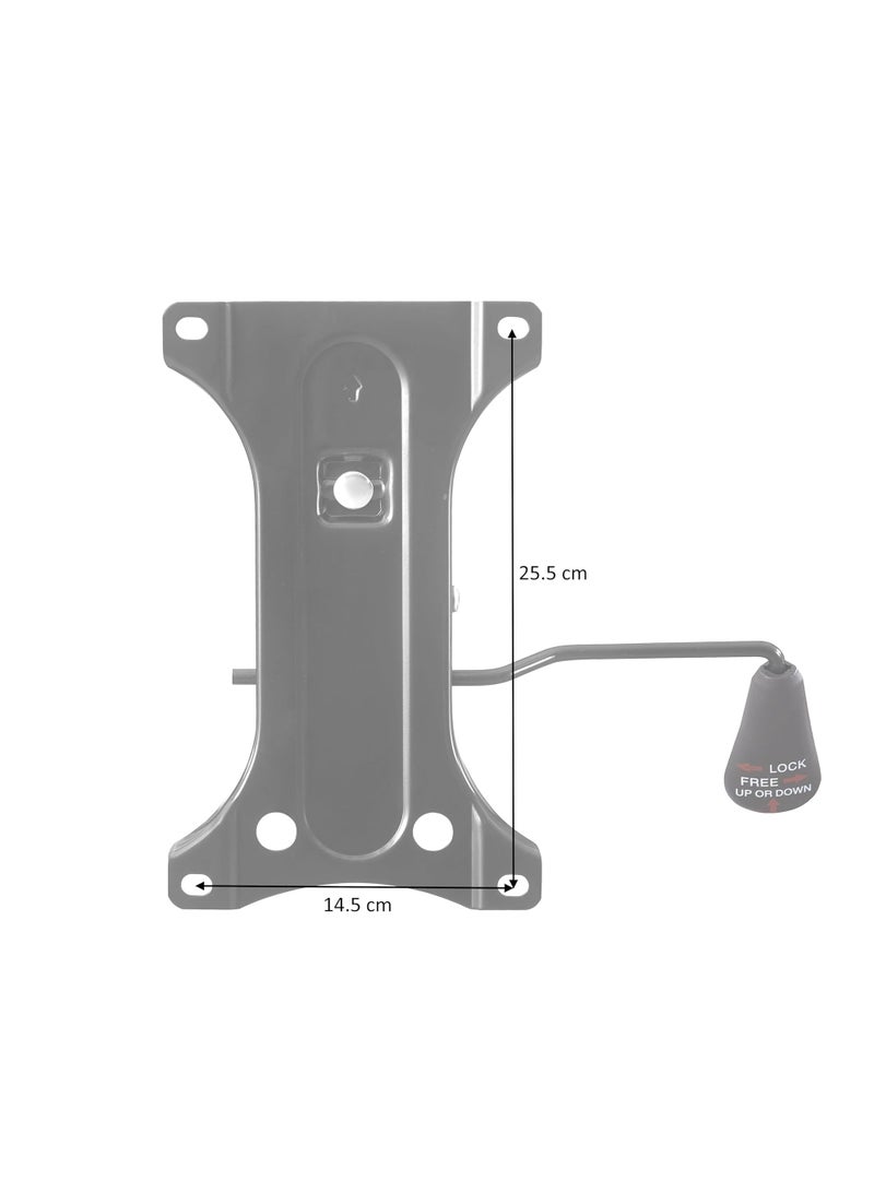 Chair Renewal Kit - Star Base, Casters, and Gas Lift Piston with 25.5cm Actuating Mechanism, Steel Alloy, Black - Image 2