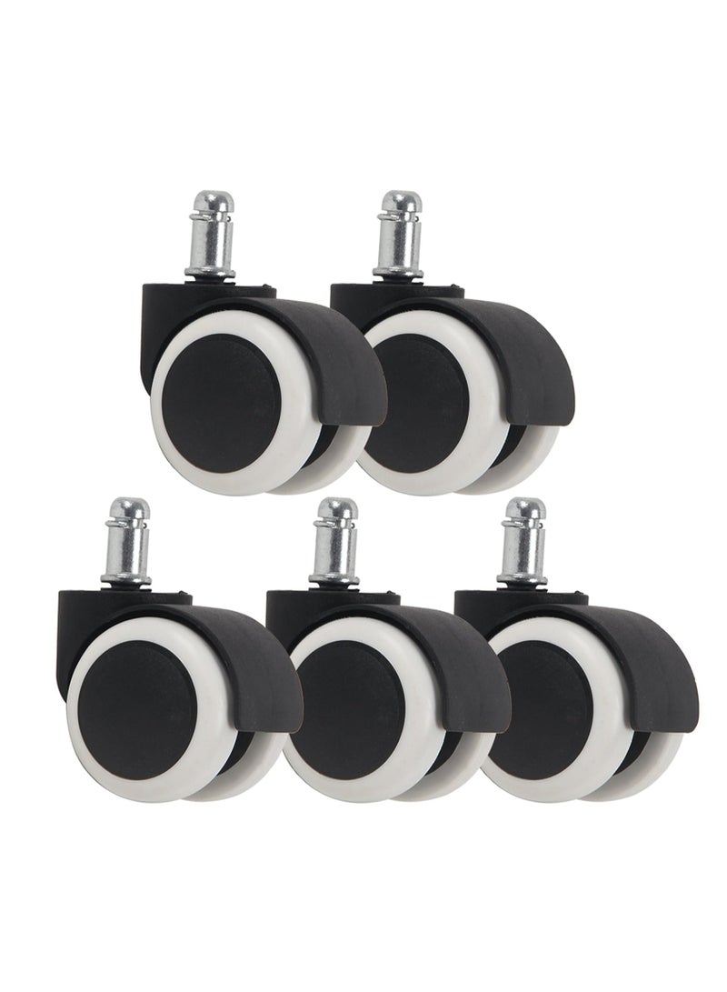 Chair Renewal Kit - Star Base, Casters, and Gas Lift Piston with 25.5cm Actuating Mechanism, Steel Alloy, Black - Image 5