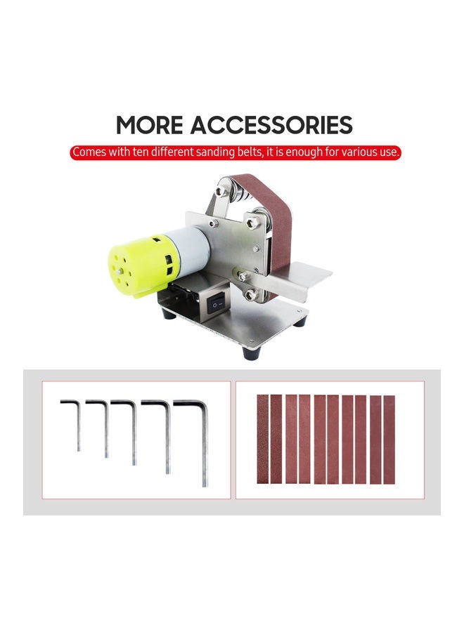 NIBEMINENT Mini Belt Sander Silver  - Image 3