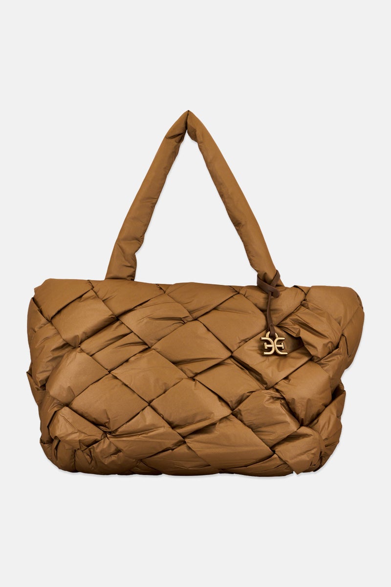 Sam Edelman Women Jianna Brand Logo Tote Bag, Copper - Image 1