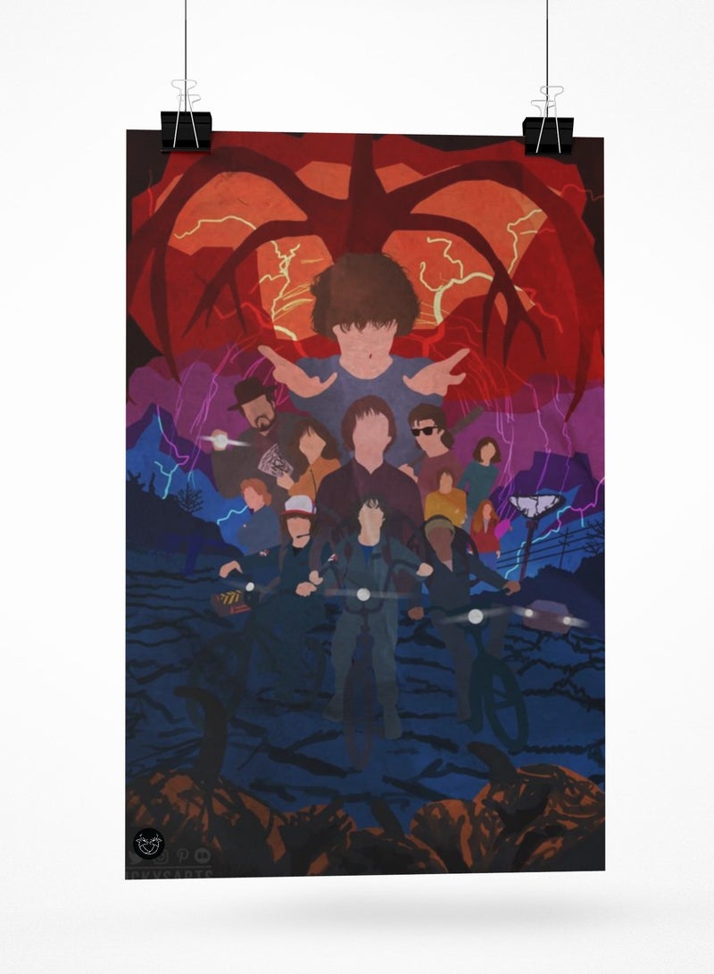 ريمان ديزاين بوستر بطباعة تصميم رسمة سترينجر ثينقز