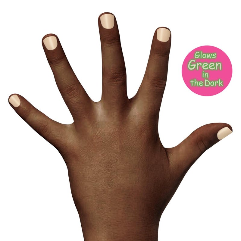 Piggy Paint | 100% Non-Toxic Girls Nail Polish | Safe, Cruelty-free, Vegan, & Low Odor for Kids | Radioactive (Clear, Glows in the Dark) - Image 3