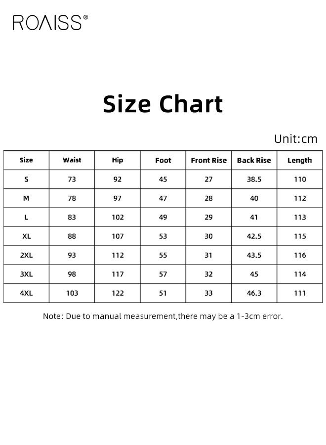 roaiss Plus Size Women Flare Bell Bottom Jeans Mid-Rise Stretchy Slimming Casual Denim Pants, Blue - Image 5