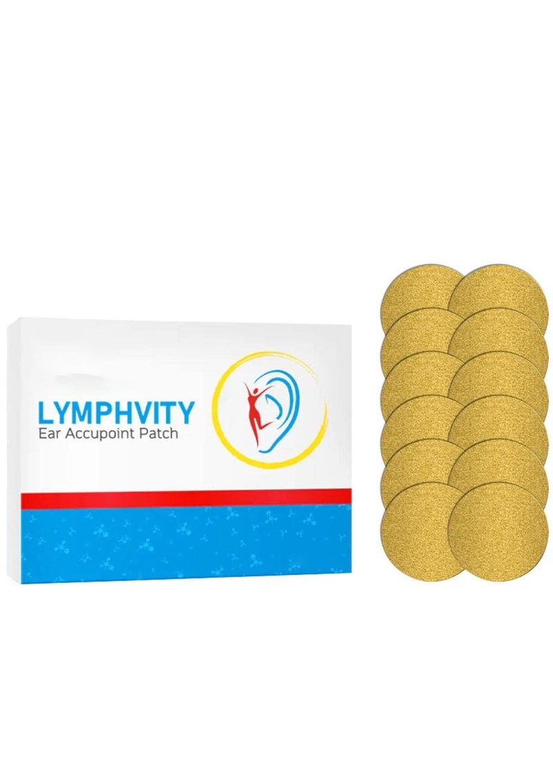 KASTWAVE - Lymphvity Ear Accupoint Patch 24pcs Auricular Point Stickers Effective Sticker for Relieve Stress and Improve Sleep Lymphatic Swelling Acupoint Stickers Suitable for All Skin Types (2box) - Image 1