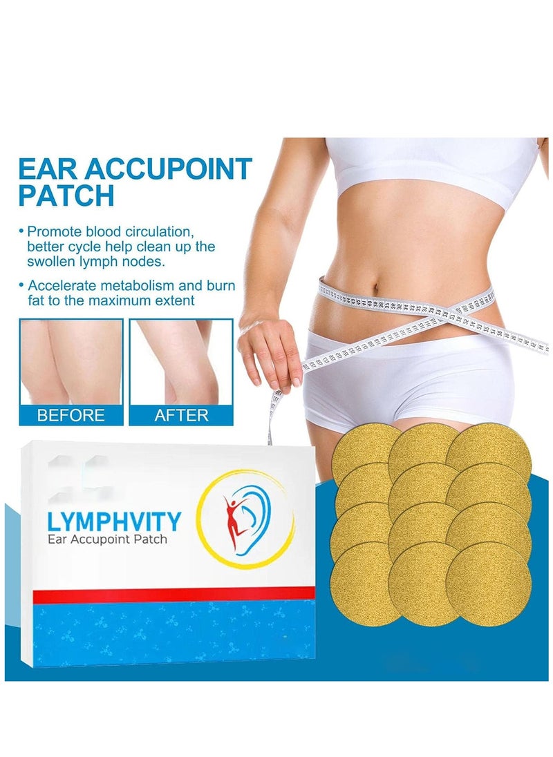 KASTWAVE - Lymphvity Ear Accupoint Patch 24pcs Auricular Point Stickers Effective Sticker for Relieve Stress and Improve Sleep Lymphatic Swelling Acupoint Stickers Suitable for All Skin Types (2box) - Image 1