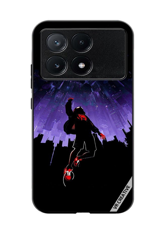 VR CREATIVE Protective Case Cover For Xiaomi Poco X6 Pro Spider-Man In Space Design Multicolour - Image 1